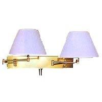 Double Arm Polished Brass Double Swing